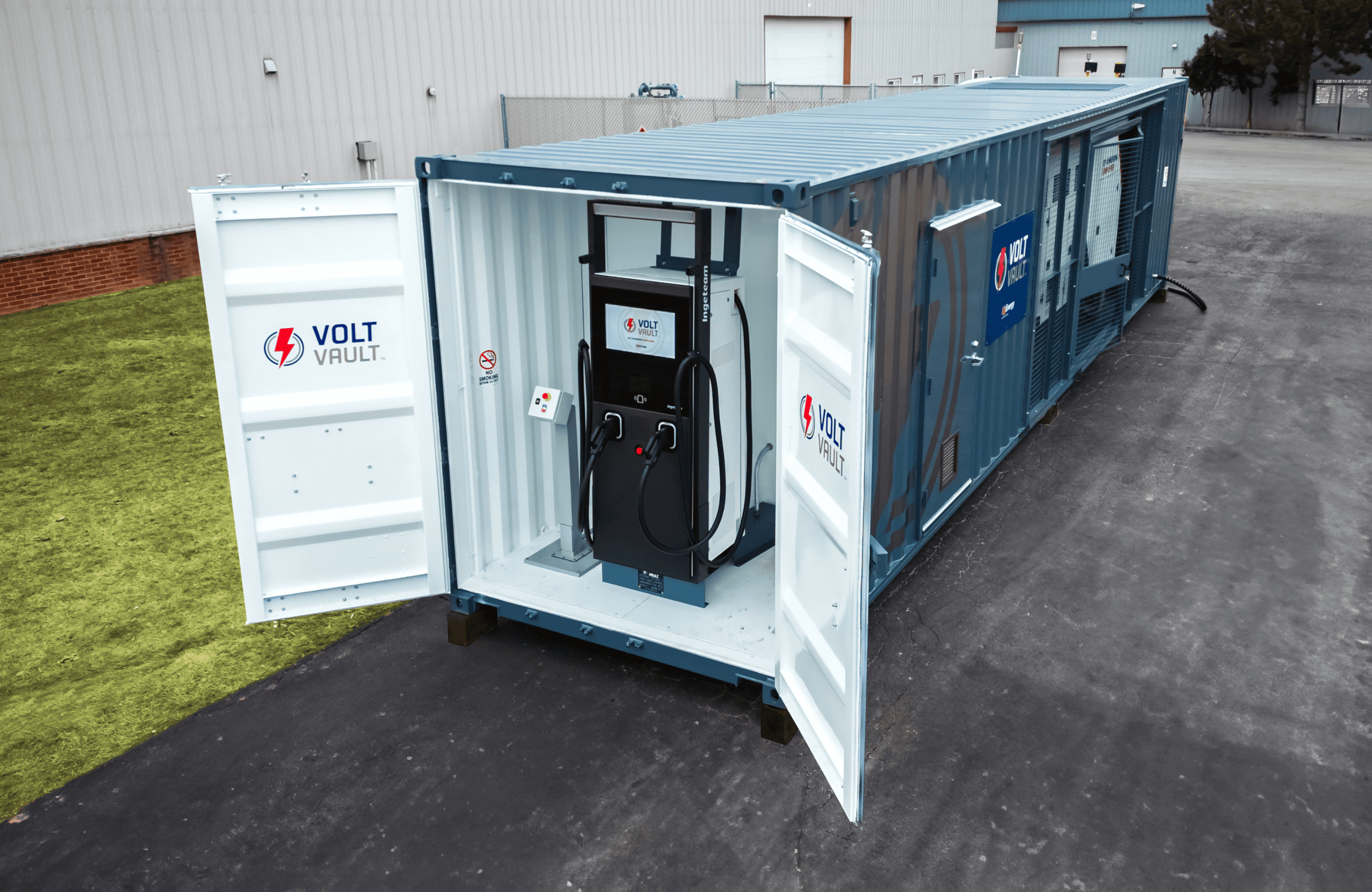 U.S. Energy's Volt Vault redeployable electric vehicle charging unit